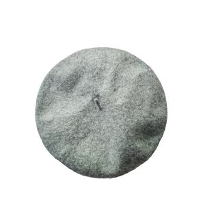 RIVIERA Grey Wool Beret Classic‎ French Hat Quiet Luxury Parisian Chic